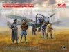 ICM DS4801 WWII Luftwaffe Airfield (Messerschmitt Bf 109F-4, Hs 126 B-1, German Luftwaffe Pilots and Ground Personnel (7 figures